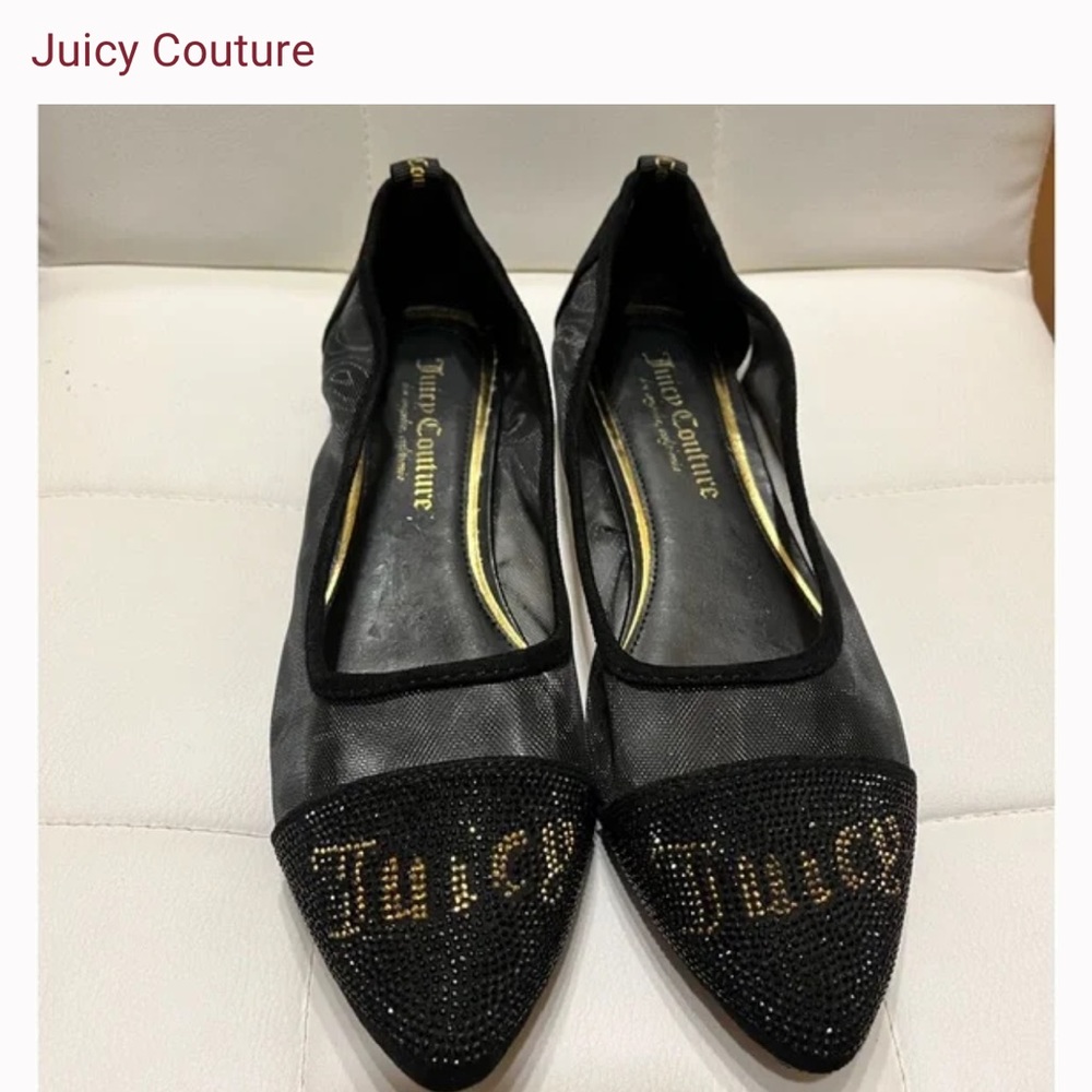 Womens Juicy Couture Penny Flats Shoes size 7.5 for women’s